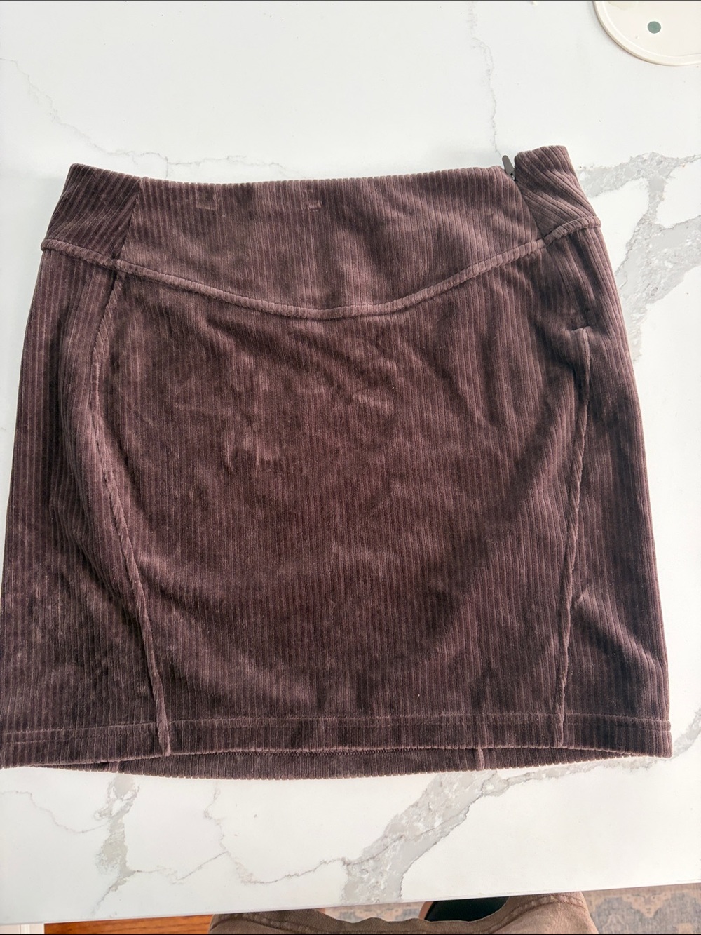 Lululemon Brown Corduroy Mini Skirt